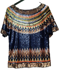 Schönes Damen Pailetten