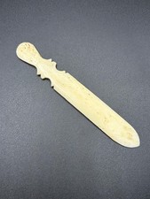 Brieföffner Bein Schnitzerei