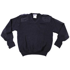 Britischer Polizei Pullover Einsatzpullover V-Ausschnitt Navy Neuwertig Gr.106