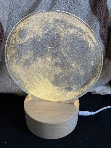 Mond lampe optik mondlicht - mond, 3d