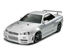 Tamiya R34 Z-Tuned Drift Karosserie mit Reflektoren 1:10