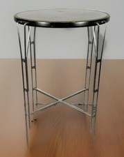 1 von 2 Design Stehtisch Borge Lindau für Architonics Bauhaus Vintage Edelstahl