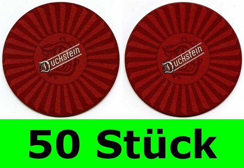 Stück bierdeckel duckstein - 50,