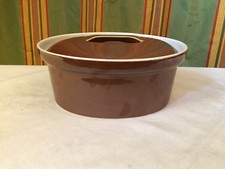 Omas Küche ovale Auflaufform mit Deckel Apilco France Porcelaine