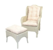 Rattan ohrensessel weiß - rattan,