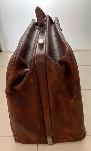Antiker leder reisekoffer - antiker, xxl