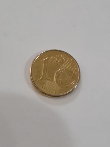 Euro cent münze goldfarben - euro,