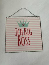 Metall Schild Spruch Ich Big Boss