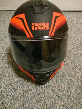IXS 1100 Motorrad Helm Gr. L Integralhelm schwarz-orange mat