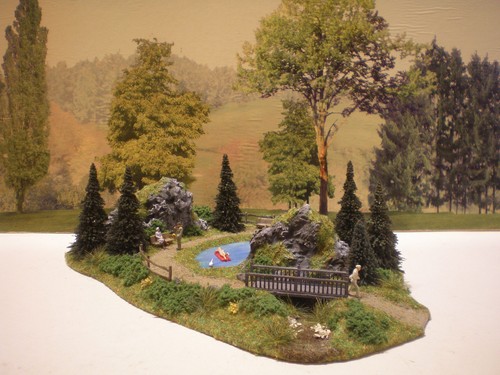 Diorama see am berg - h0,