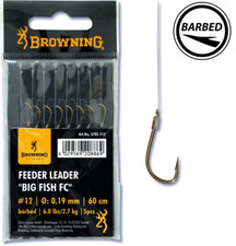 Browning Feeder Leader Big Fish FC  Bronze # 12  6,0lbs,2,7kg Ø0,19mmL. 60cm5St.