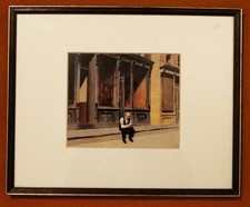 GERAHMTER DRUCK mit MOTIV VON EDWARD HOPPER