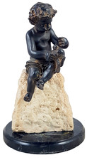 antike Bronze Marmor Figur