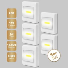 5x LED COB Wandlicht
