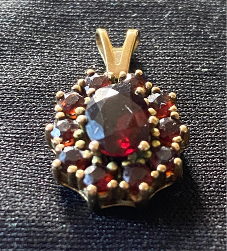 Granatschmuck anhänger 333 - granatschmuck,