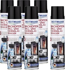 Heitmann Backofen-Grill und Kaminglas-Reiniger 6x 400ml (6er Pack)
