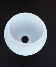 Lampenschirm E27 Ersatz Glas Weiß matt Ø200mm Höhe 180mm Loch Ø45mm Lampenglas