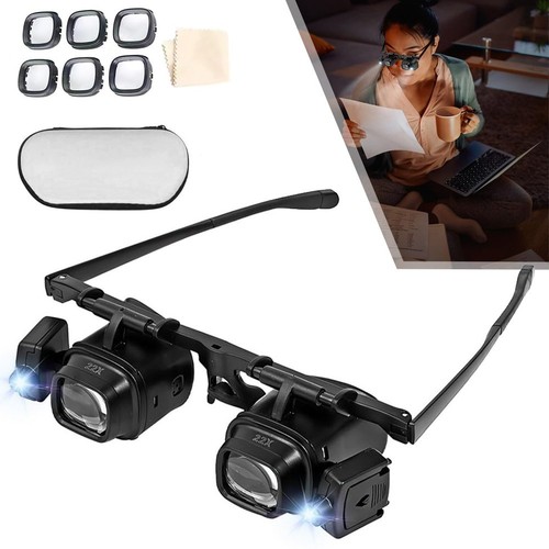 Lupenbrille kopflupe mit led - lupenbrille,