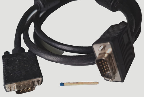 Vga svga kabel - kabel, ferrit
