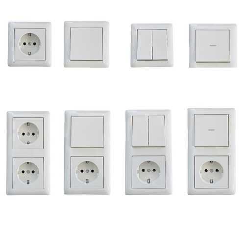 Gira system set - 55, reinweiss