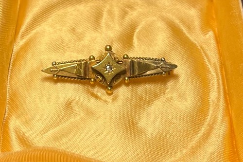 Antike brosche gold diamant - antike,