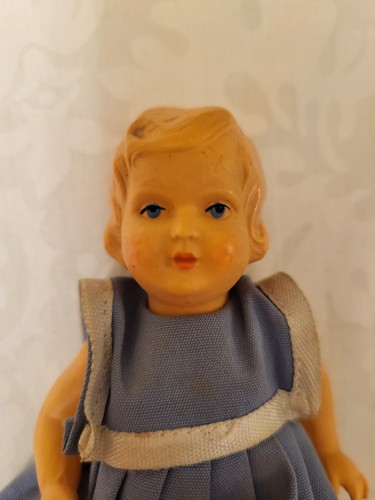 Puppe vintage plastik minerva - puppe,