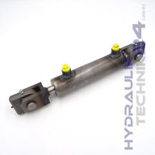 Hydraulikzylinder doppeltwirkend 40/20 - 50 bis 1000mm Hub mit Gabeln, Gelenkaug