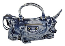 Designer Handtasche Echte Jeans Pochette - aus einer echten Jeans genäht - Denim