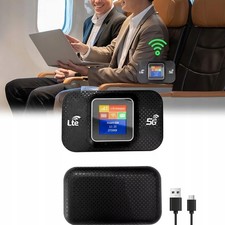 Tragbarer WLAN Router 4G LTE Hotspot mit SIM-Karte für Zuhause/Büro bis 10 Gerät