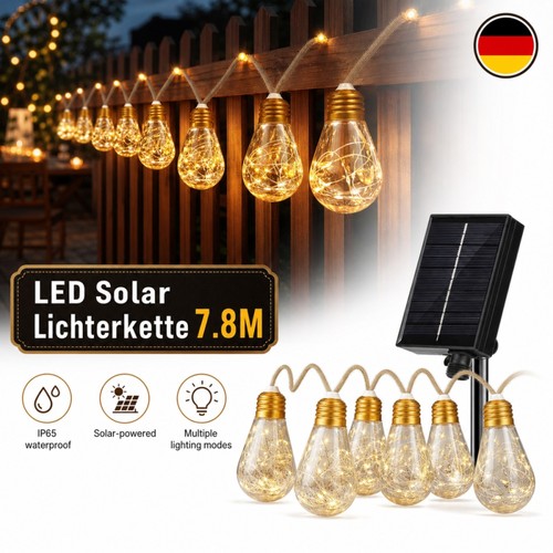 Lichterkette glühbirnen solar - glühbirnen,
