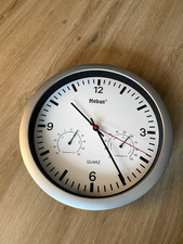 Mebus Quarzwanduhr H365 Silber
