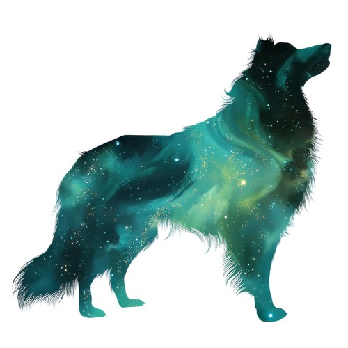 Sticker hund aurora - 2x,