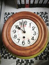 Antike Wanduhr Emaille Ziffernblatt Art Deco Uhr Wanduhr Holzuhr 