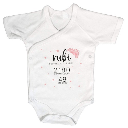 Baby body kurzarm - mit, &