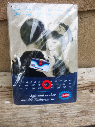 Blechschilder retro kalender - blechschilder,