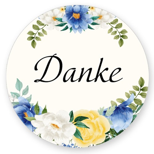 Aufkleber danke - aufkleber,