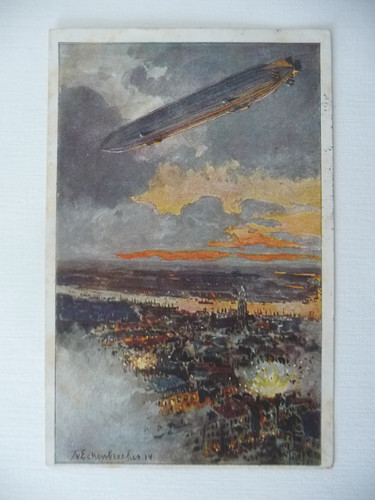 Alte zeppelin über - ak,