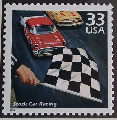 Briefmarke stock car - briefmarke, racing