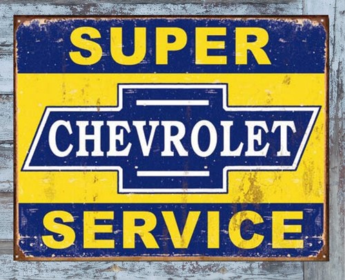 Chevrolet schild 40 logo - schild, x