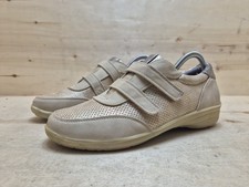 LAURA BERG DAMENSCHUH KLETTVERSCHLUSS HALBSCHUH FREIZEITSCHUH GR:40 UK:6.5 BEIGE