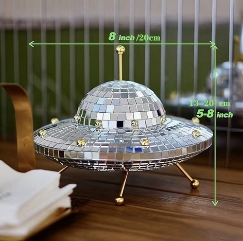 Ufo disco kugel - disco-kugel, silber
