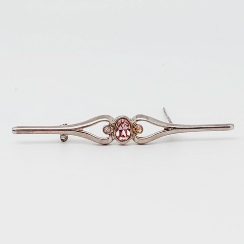 925er silber brosche - brosche, rosa