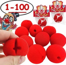 ROTE CLOWN NASEN - Clownsnasen Kindergeburtstag Party Karneval Fasching Red Nose