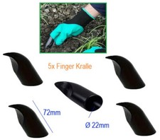 5x Finger Kralle Aufsetzkralle Maulwurfkralle für Gartenarbeiten