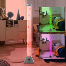 RGB LED Deko Stand Lampe Fische Design Wasser Säule Schlaf Zimmer Steh Leuchte