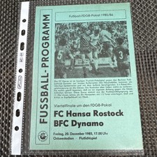 FDGB Pokal FC Hansa Rostock - BFC Dynamo 20.12.1985