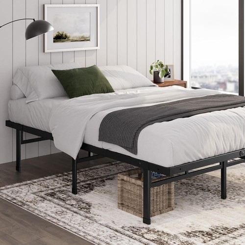 Zinus justin bett - justin, schwarz,