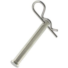 Steckbolzen mit Federstecker Edelstahl A4 Stecksplint Bolzen Sicherungsbolzen VA