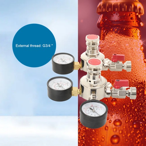 Co2 doppel druckminderer - co2, 2