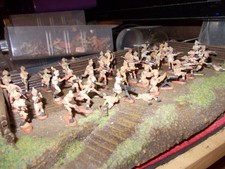 1:72 Figuren 80x bemalte Inder ww2 Britische Kolonialtr.  Modellbau , sammeln